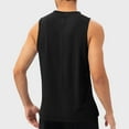 thumbnail image 4 of Oplxuo Men's Quick Dry Tank Tops Casual Summer Split Side Sleeveless Crewneck Bodybuilding Training Muscle Tee Shirts, 4 of 4