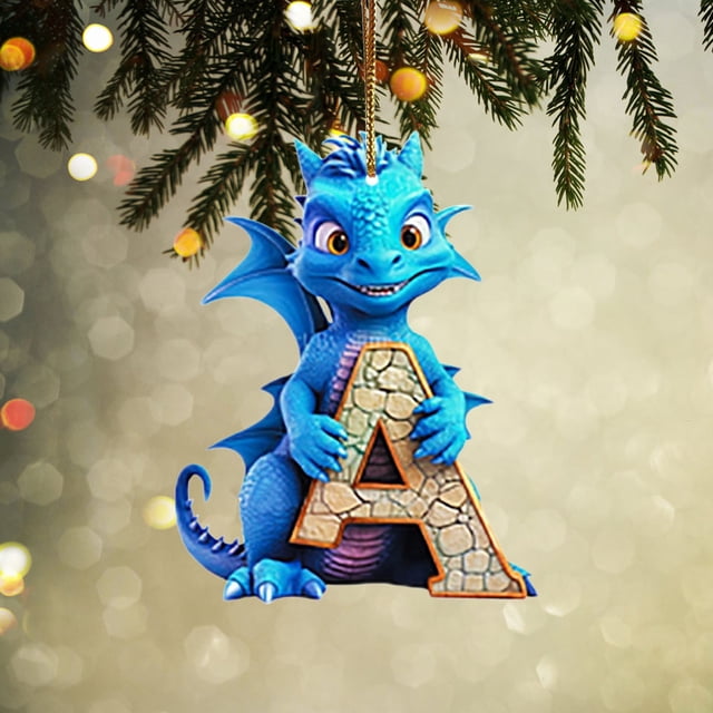 Adornos Navideños Colgantes con 26 Letras para Árbol de Navidad, Adornos Navideños Personalizados para Hacer Tú Mismo, Decoración Navideña, Decoración Colgante para Árbol de Navidad.