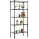 thumbnail image 1 of Estantes de despensa de 5 niveles, 22 L x 12 W x 48 H, estantes de almacenamiento ajustables, estanterías de metal NSF para cocina, garaje, lugares pequeños, comerciales, color negro, 1 of 7