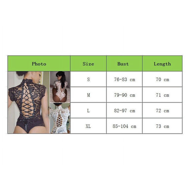 Lady Hollow Floral Lace Bodysuit Off Shoulder Puff Sleeve Leotard Blouse Top