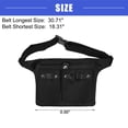 thumbnail image 4 of Vocoste Hairstylist Waist Belt Barber Hair Stylist Tools Storage Hairdresser Scissor Apron Belt, Canvas Black, 4 of 7