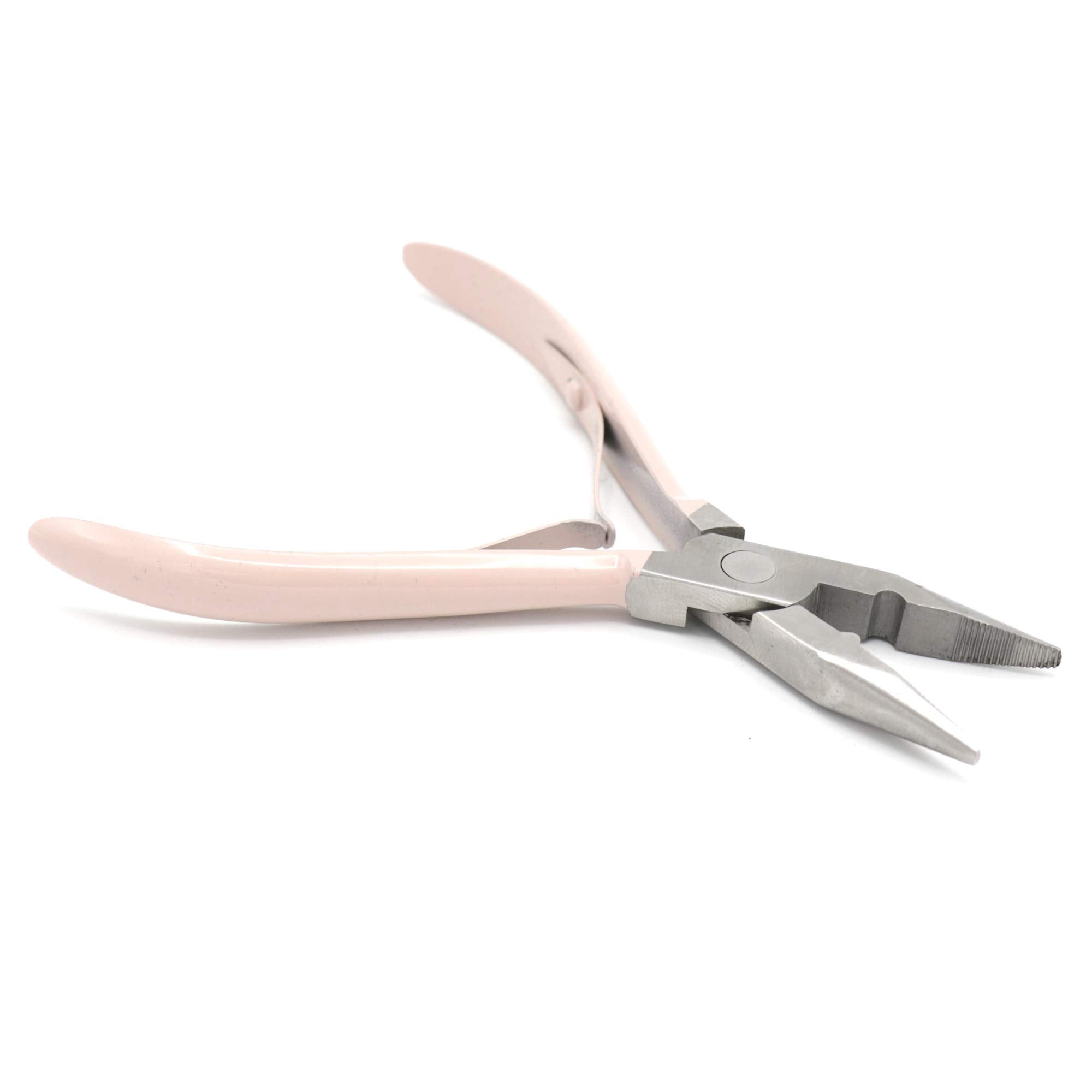 Professional Hair Extension & Beading Tool Kit Plier Set for beads (4 Piece) Micro Ring (Tea Pink)…
