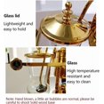 thumbnail image 5 of Miumaeov  Siphon Coffee Maker Kit, 400ML/13.5Oz Belgian/Belgium Family Balance Syphon Coffee & Tea Brewer Elegant Double Ridged Fulcrum with Tee Handle, 5 of 7
