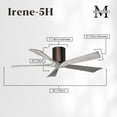 thumbnail image 2 of Matthews Fans - Irene-5H 5-Blade 52 Inch Flush Mount Ceiling Fan In Contemporary, 2 of 7