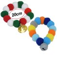 thumbnail image 2 of Cumpleaños Pom Pom Collar para mascotas para perro gato lindo collar bolas de macarrón suave Adorable regalo de Navidad para cachorro gatito, 2 of 5