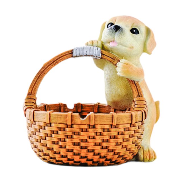 Almacenamiento llave Cesta de animales lindo Práctico Organizador de joyería de bandeja de almacenamiento de decoración para el hogar para pasillo de 15CMX13CMX16CM