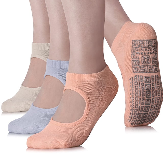 Calcetines de yoga Unenow con agarre antideslizante para mujer con cojín