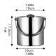 thumbnail image 3 of 3 Liter Double Thermal Insulation Ice Bucket for Bar and KTV Beer Chilling, 3 of 5