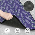 thumbnail image 3 of Naloa Lavender Flowers Car Foot Mat Set of 4 Pieces - Universal Floor Liner Neoprene Full Set Floor Mats for Cars Trucks SUV, 3 of 7