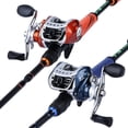 thumbnail image 2 of Sougayilang Carbon Fiber 5' 10" - 7' 10" Baitcasting Fishing Rod & Reel Combo, 2-Piece Rod, 2 of 8