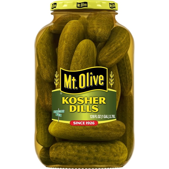Mt. Olive Fresh Pack Whole Kosher Dills Pickles, 128 fl oz Jar