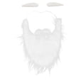 thumbnail image 1 of BRI Juego de barba de Papá Noel con cuerda elástica ajustable y barbas de bigote falso para Navidad, 1 of 10