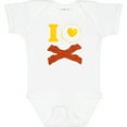 thumbnail image 3 of Inktastic I Love Bacon And Eggs Boys or Girls Baby Bodysuit, 3 of 5