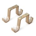 thumbnail image 1 of SZTXJ Curtain Rod Bracket 2 Pieces Wall Mounted Double Bracket Curtain Rod Ceiling Rustproof Aluminum Alloy Suitable Rod Diameter 28-33mmgold, 1 of 5