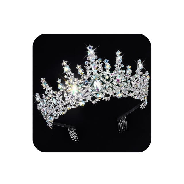 Tiaras para mujer y niña COCIDE Silver Crowns Crystal