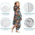 thumbnail image 7 of Cute Hedgehog Pioneer Flower Hooded Bath Towel，60"x35" for Ages 3 To 12 Kids, Quick Dry Lightweight Soft Microfiber Hood Beach Towel Cover Up for Kids, 7 of 7