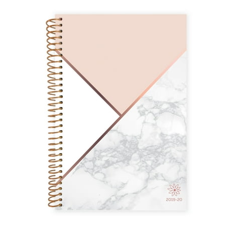 2019-20 Soft Cover Daily Planner, Color Blocking Marble - bloom daily