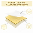 thumbnail image 3 of Carbou Manuka Honey Calcium Alginate Wound Dressing 2"x2" Pack of 10, Medical Grade Manuka Honey Wound Care Bandages High Absorbency Patches for Wounds, 3 of 8