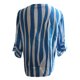 thumbnail image 3 of Puntoco Ladies Fashion Printed Sexy V-Neck Chiffon Striped Anudado Casual Shirt top Puntoco Puntoco-2099, 3 of 5