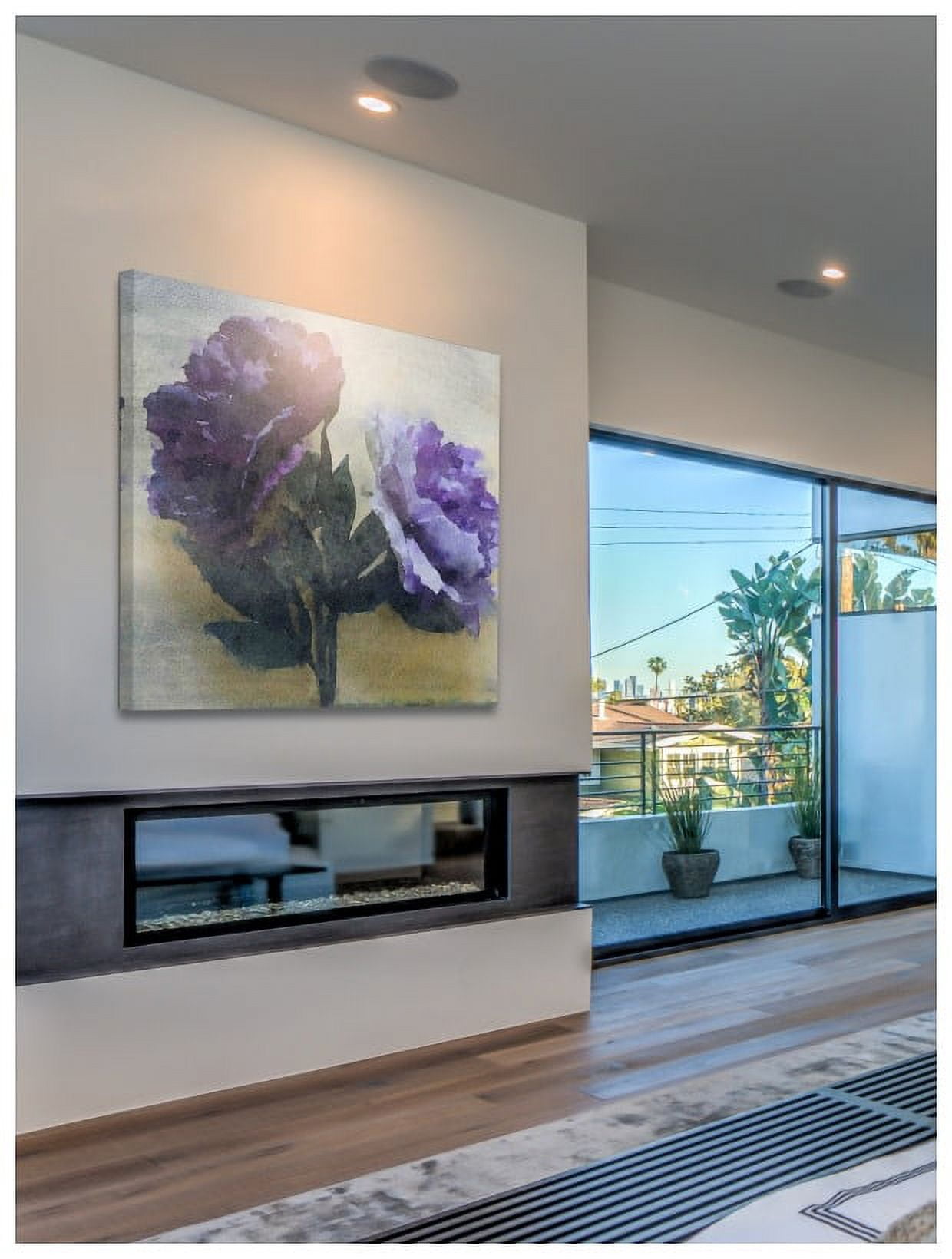 Marmont Hill - "Purple Majesty 3" by Irena Orlov Painting Print on Wrapped Canvas