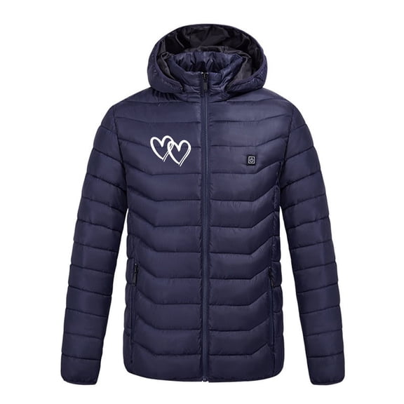 Winter Jackets for Women And Smart Heating Padded Jacket With USB Heating Long Sleeves And Heating With One Control And Nine Hooded And Light Heating Winter Coats for Women