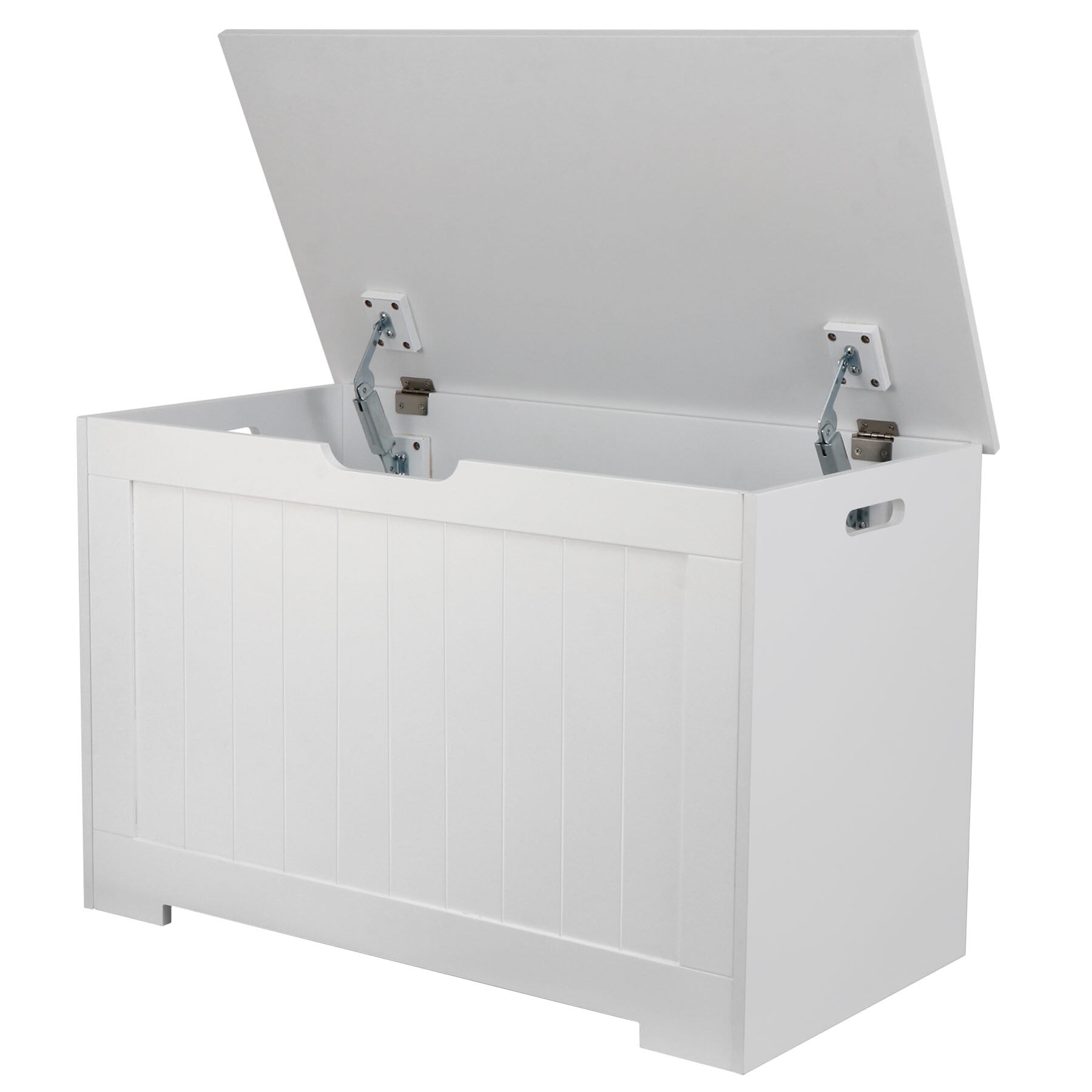 ZENY 30 inch Wood Storage Bench Toy Chest Bench Foot Rest Seat for Bedroom Living Room White