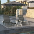 thumbnail image 4 of Flash Furniture Monterey Adjustable Adirondack Lounger with Cup Holder- All-Weather Indoor/Outdoor HDPE Lounge Chair in Gray, 4 of 12