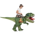 thumbnail image 1 of One Casa Inflatable Dinosaur Riding T Rex Air Blow up Funny Party for Adult, 1 of 2