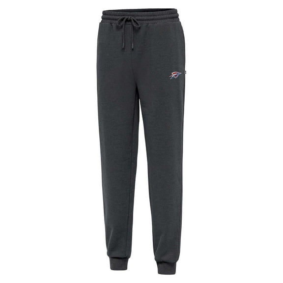 Men's Antigua Heather Charcoal Oklahoma City Thunder  Idol Jogger Pants