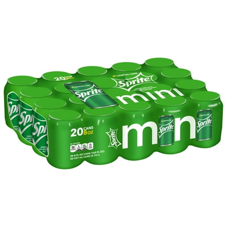 Sprite Lemon Lime Soda Soft Drinks, 8 fl oz, 20 Pack