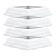 thumbnail image 1 of Faldón Para Poste De Cerca, Cubierta Minimalista De Vinilo Blanco Para Base De Poste, 4 Piezas, 4x4 Pulgadas, Amplia Compatibilidad Para Postes De Barandilla De Cubierta De Porche, 1 of 7