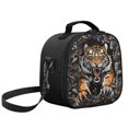 thumbnail image 2 of Jeiento Tiger Small Crossbody Lunch Bag for Boys Age 4-6 Kids Insulated Lunch Tote Bag Camo Hunting Food Snack Container Lunchbox, 2 of 6