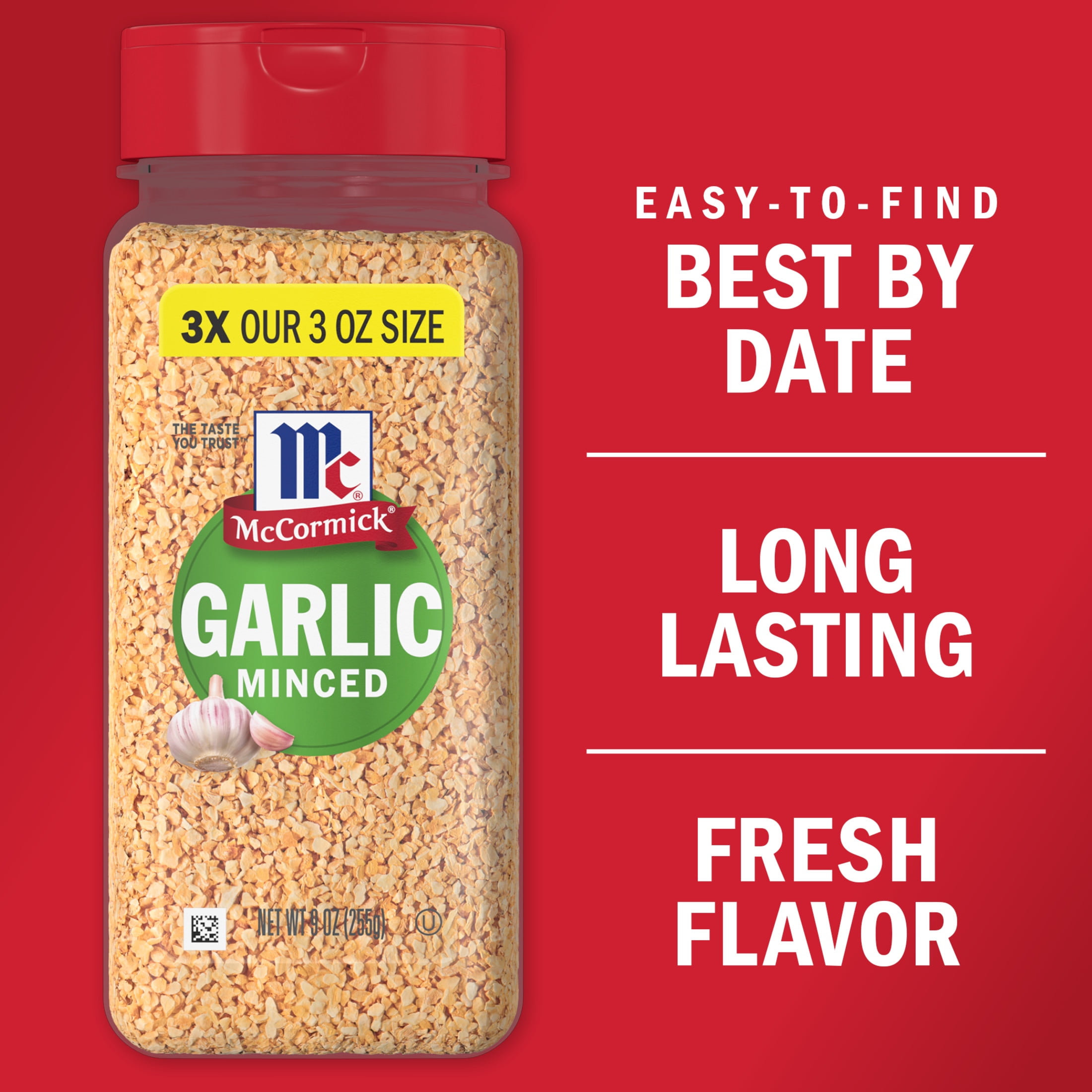 (6 pack) McCormick Kosher Minced Garlic, 9.0 oz Bottle