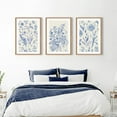 thumbnail image 4 of JANS.NO1 Classic Chinoiserie Canvas Wall Art Set, Blue Watercolor Flower Wall Decor, Blue and White Plant Wall Painting, Minimalist Floral Art Print for Living Room, Bedroom, Office, 4 of 7