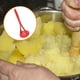 thumbnail image 4 of Machacador de patatas de silicona, creativo, para frutas y verduras, utensilio de cocina (rojo), 4 of 7