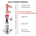 thumbnail image 3 of Yescom 3 pack 9.25 Ft Silicone Spinning Static Dancing Pole for Fitness Studio Club Pink, 3 of 9
