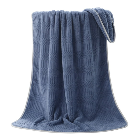 TIMIFIS Serviettes de Bain Serviette de Douche Polyester Brocart Corail Laine Tricotée Douce Confortable Serviette de Bain Serviette de Natation