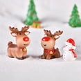 thumbnail image 3 of Visland Miniature Statue Exquisite Workmanship Widely Application Resin Christmas Themed Micro Landscape Desktop Statue Ornament for Home, 3 of 8