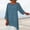 Blue, variant on MRULIC womens t shirts Women Plus Size Long Sleeve Irregular Hem Linen Baggy Blouse Shirt Ladies Summer Tunic Tops Womens t shirts Black + US：12-14