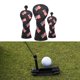 thumbnail image 1 of Juego de para cabeza de palo de Golf de 3 uds. de cuero PU con n.  degree etiquetas 1 3/5 UT, para cabeza de palo de Golf de cuello largo para Negro Macarena Funda para palos de golf, 1 of 8