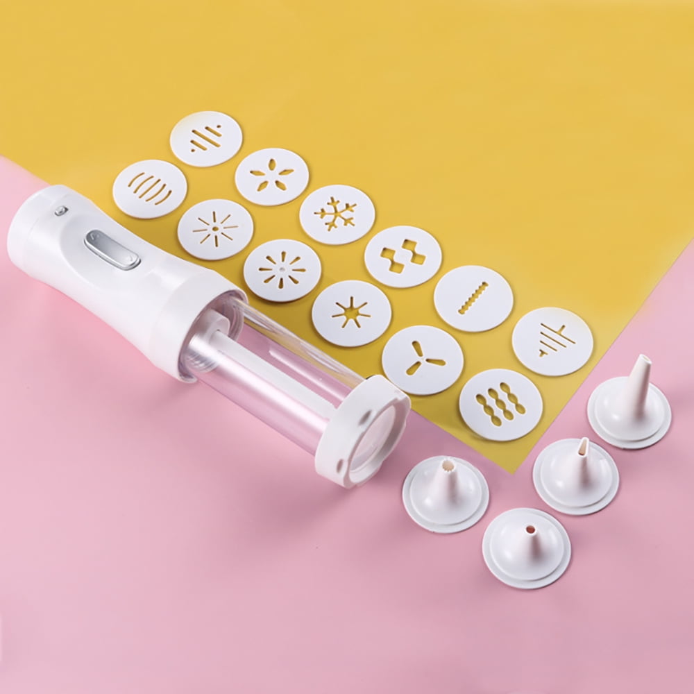 DIPVSLUNE Cookie Press Gun, Cookie Maker Kit Electric Cookie Decorating