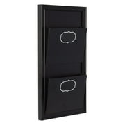Mail Organizer Designovation Walcott Decorative Wall Organizer Mail Holder With Two Pockets