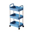thumbnail image 3 of Narrow Storage Shelf Two Layer Trolley Floor Storage Rack Kitchen Floor Multi Layer Snack Dormitory Bedside Bedroom Toilet Mobile Bathroom Rack, 3 of 11