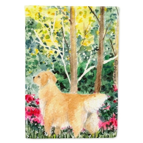 Caroline's Treasures SS8886-FLAG-PARENT Golden Retriever Flag, , multicolor