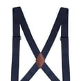 thumbnail image 6 of Men Women Suspender Heavy Duty Swivel Hooks Elastic X Type Unisex for Belt Loops Dark Blue, 6 of 7