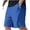 Blue, variant on Men's Biker Shorts Casual Solid Color Drawstring Wide Leg Spandex Elastic Waist Gym Shorts with Pockets Black S-3XL