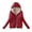 Red, variant on Winter Saving Womens Winter Coat Puffer Jacket Plus Fleece Cotton Jacket Warm Lamb Fleece Top Coat Sweater Coat
