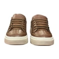thumbnail image 4 of Tenis Ferragamo Gancio color café caramelo con suela color blanco mate, 4 of 5