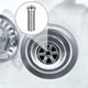 thumbnail image 3 of Kitchen Wash Basin Sink Basket Screw 70mm Stainless Steel, 3 of 5