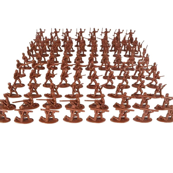 100 Pcs Divers Figurines de Soldats Jouets, Soldats Verts pour Hommes, Figurines d'Action pour Enfants